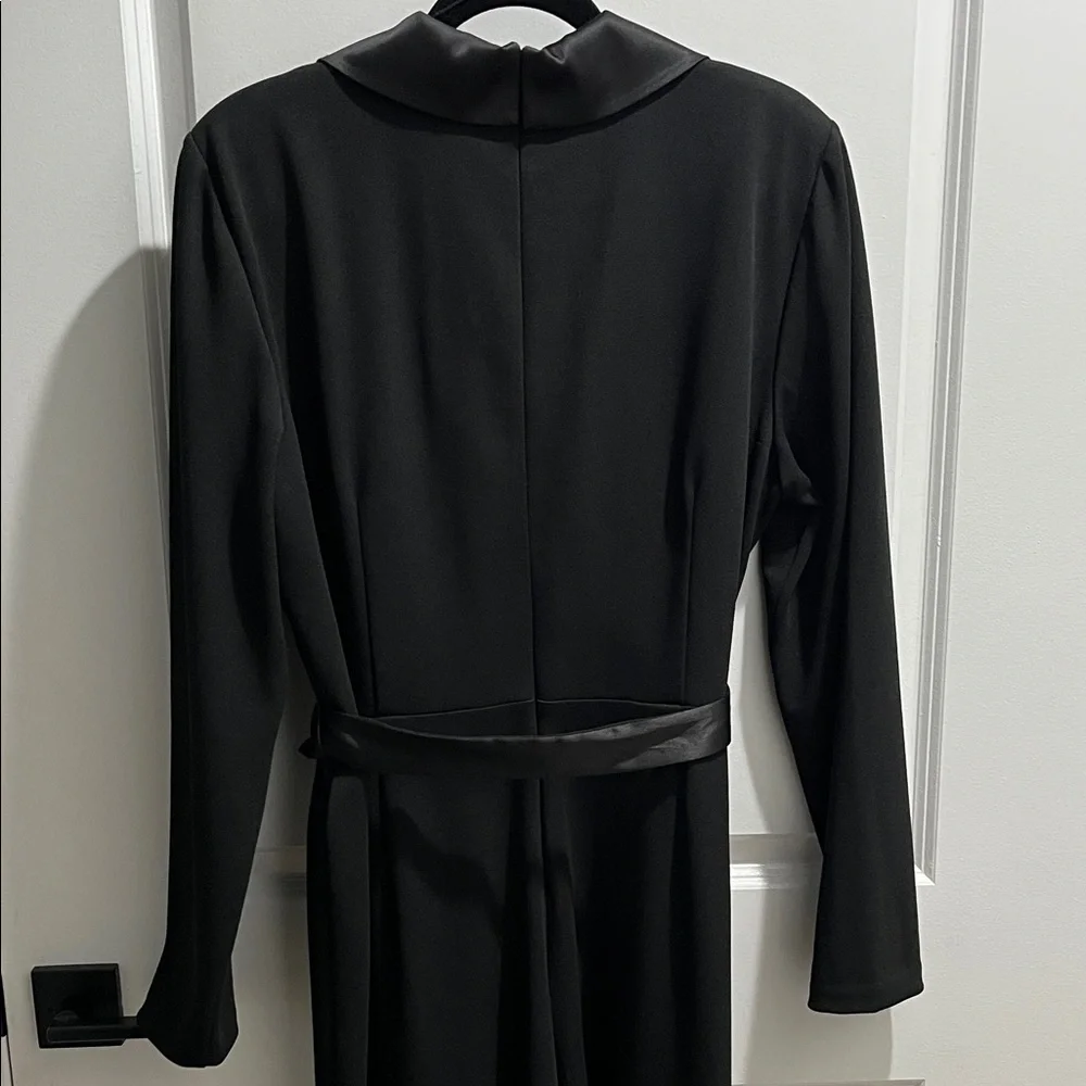 Adrianna Papell Black Tuxedo Jumpsuit - Picture 3 of 9